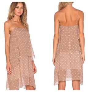 THEORY DAFEON Sleeveless Foulard Print Dress Silk Chiffon Dress Small